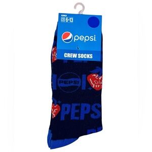 Pepsi Black Crew Socks
